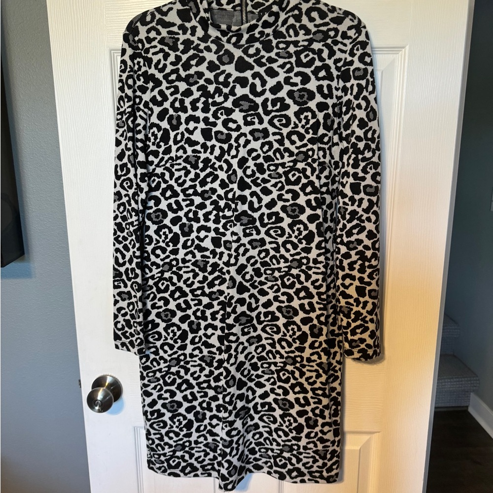 Tribal leopard print dress